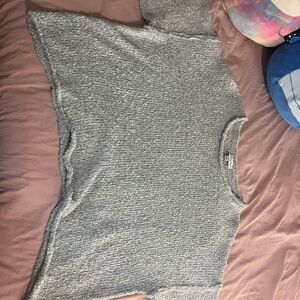 She + Sky Oversized Light Green Women's Sweater